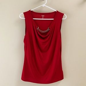 Michael Kors Red Sleeveless Top